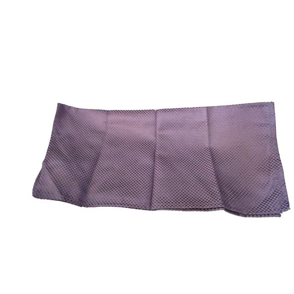 Cordoba Blackberry Woven Damask Check Polyester Blend Satin Napkins Four Vintage - Picture 5 of 8